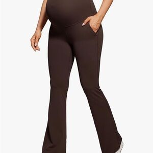 CRZ YOGA Maternity butterluxe pants in Brown